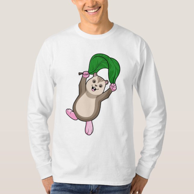 Camiseta Hamster com Paraquedas (Frente)
