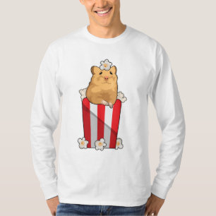 Camiseta Hamster com pipoca