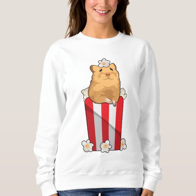Camiseta Hamster com pipoca (Frente)