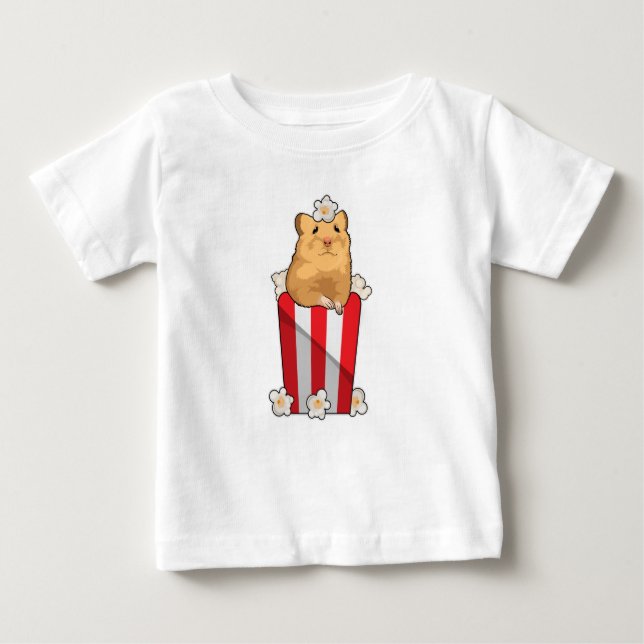 Camiseta Hamster com pipoca (Frente)