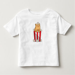 Camiseta Hamster com pipoca