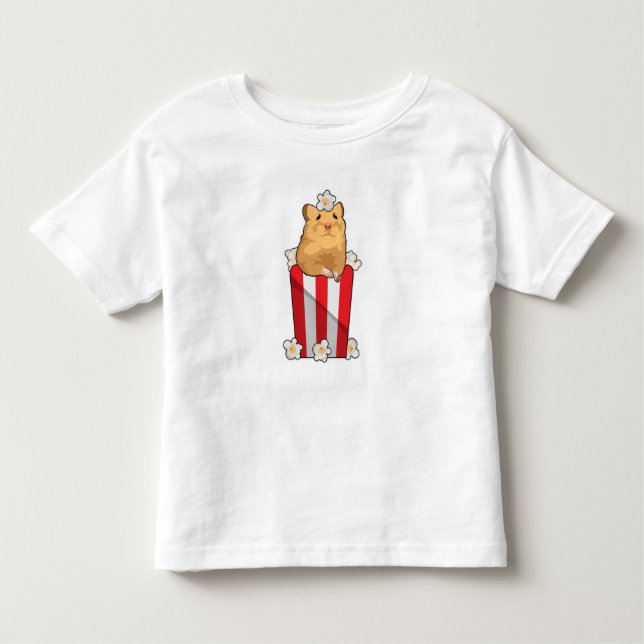 Camiseta Hamster com pipoca (Frente)