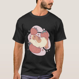 Camiseta Hamster Com Quadrinhos De Morangos Para