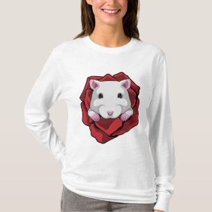 Camiseta Hamster com Rosa