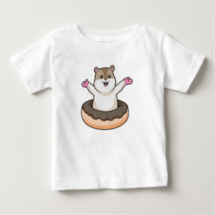 Camiseta Hamster com Rosquinha de Chocolate