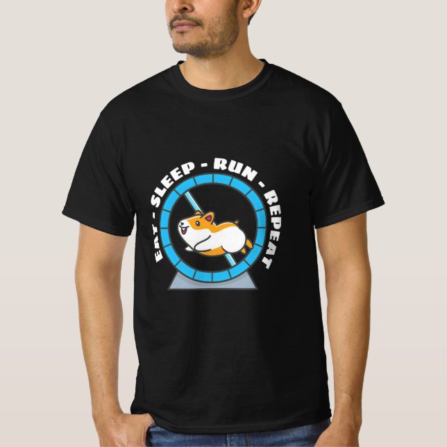 Camiseta Hamster Come Come Corra Repita (Frente)