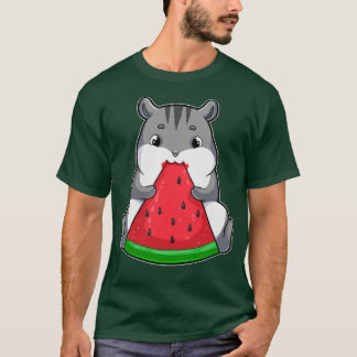 Camiseta Hamster comendo Melancia