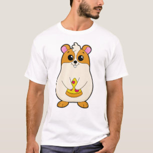 Camiseta Hamster comendo pizza
