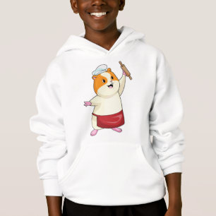 Camiseta Hamster como Baker com Rolling pin