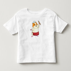 Camiseta Hamster como Baker com Rolling pin