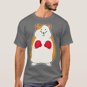 Camiseta Hamster Como Boxer Com Luvas In A Box