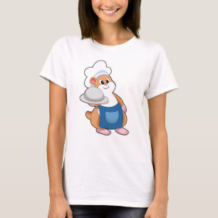 Camiseta Hamster como Cook com Púltimo