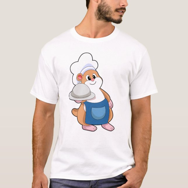 Camiseta Hamster como Cook com Púltimo (Frente)