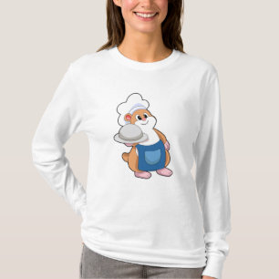 Camiseta Hamster como Cook com Púltimo