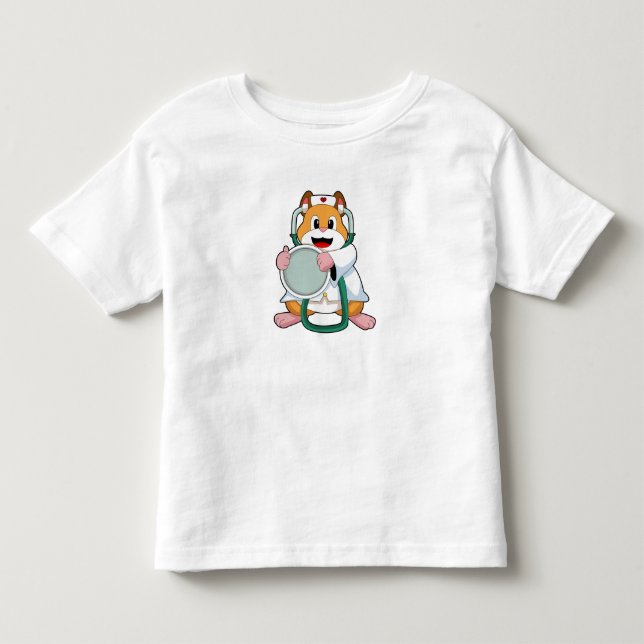 Camiseta Hamster como Doutor com Estetoscópio.PNG (Frente)
