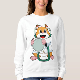 Camiseta Hamster como Doutor com Stethoscope.PNG