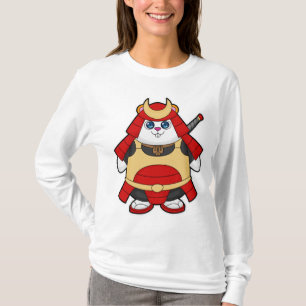 Camiseta Hamster como Guerreiro com Armor