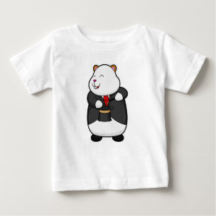 Camiseta Hamster como mágico com varinha mágica e chapéu