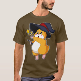 Camiseta Hamster como Mago com varinha mágica