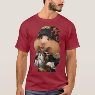 Camiseta Hamster como Napoleão Bonaparte da França