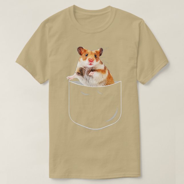 Camiseta Hamster De Bolso, Hamster Engraçado Na Oferta De B (Frente do Design)