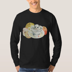 Camiseta Hamster De Maçã Em Teacup Comida Iummy Gui