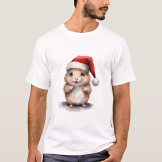 Camiseta Hamster de Natal