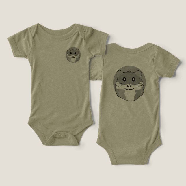 Camiseta Hamster divertido e iluminado (Design Frente e Verso)