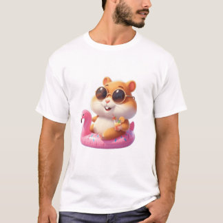 Camiseta Hamster do Dia da piscina - Teto com pele de verão