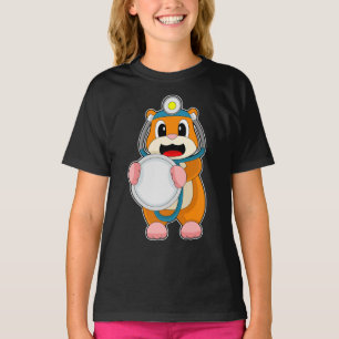 Camiseta Hamster Doutor Stethoscope
