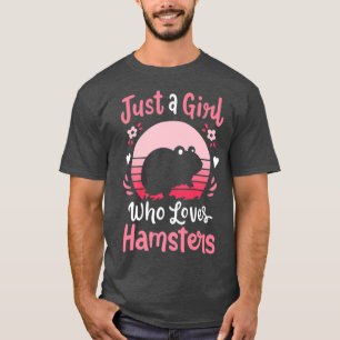 Camiseta Hamster é apenas uma garota que ama o prêmio de Ha
