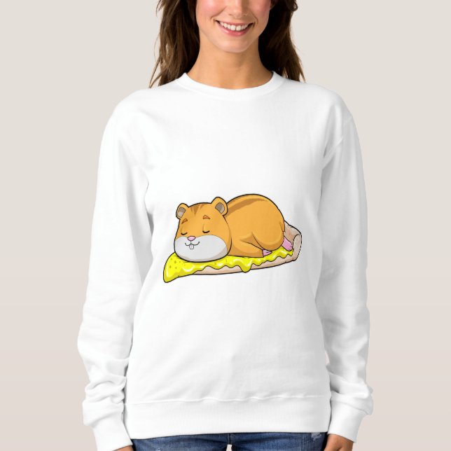 Camiseta Hamster e Pizza com Queijo (Frente)