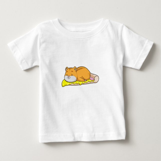 Camiseta Hamster e Pizza com Queijo (Frente)