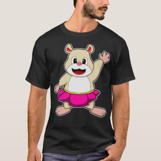 Camiseta Hamster em dança com saia