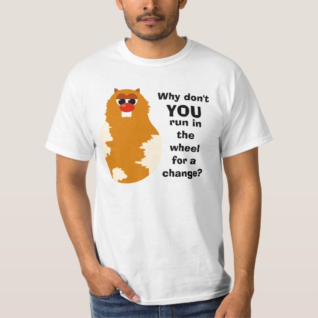 Camiseta Hamster engraçado (Frente)