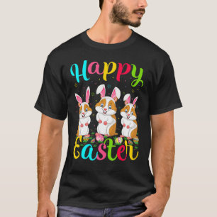 Camiseta Hamster Engraçado Páscoa Coelhinho de Ovo Coelho H