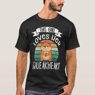 Camiseta Hamster Esta Garota Ama Seu Retro Squeakheart Ham