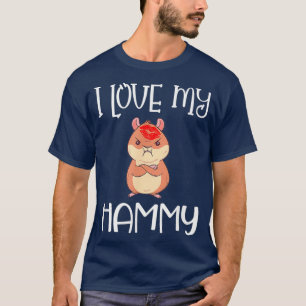Camiseta Hamster Eu Amo Meu Presente Engraçado De Hammy