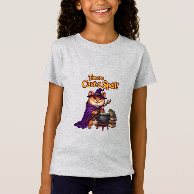 Camiseta Hamster Feiticeiro Fofo  (Frente)