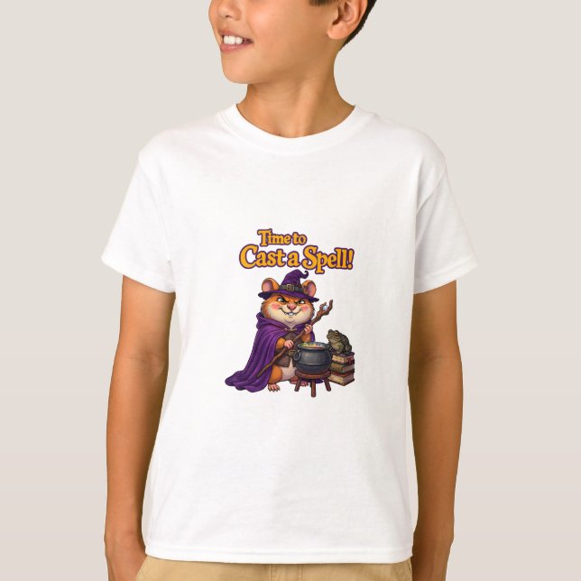 Camiseta Hamster Feiticeiro Fofo  (Frente)
