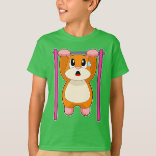 Camiseta Hamster Fisiculturista Flexões Fisiculturismo