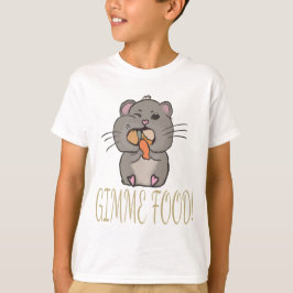 Camiseta Hamster gimme food