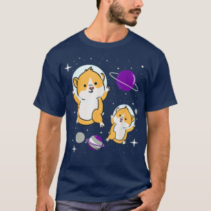 Camiseta Hamster Graysexual No Orgulho Graysexual Espacial