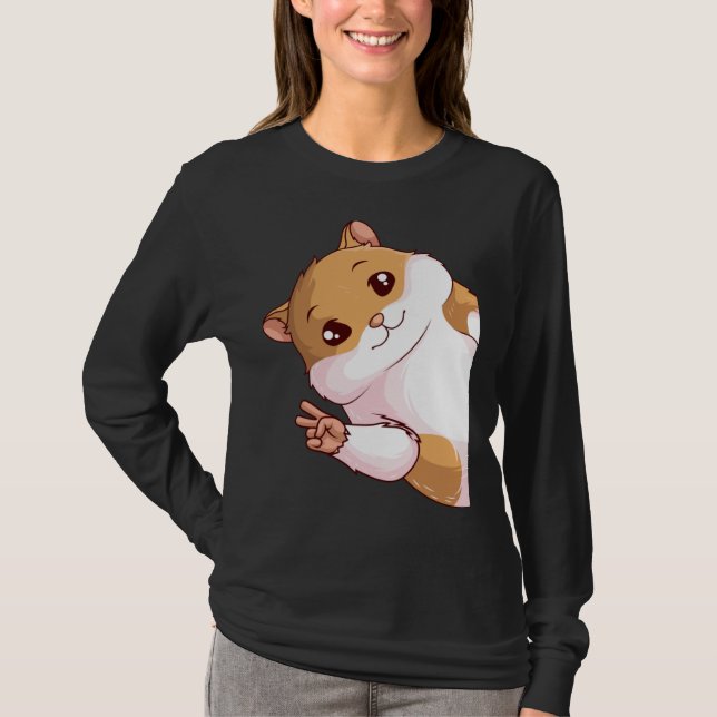 Camiseta Hamster Hammy Women Kids Boys Girls (Frente)