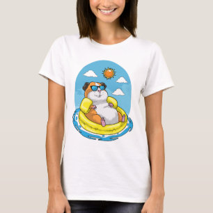 Camiseta Hamster Inflável para Natação de Verão