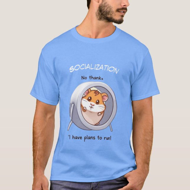 Camiseta hamster introvertido (Frente)