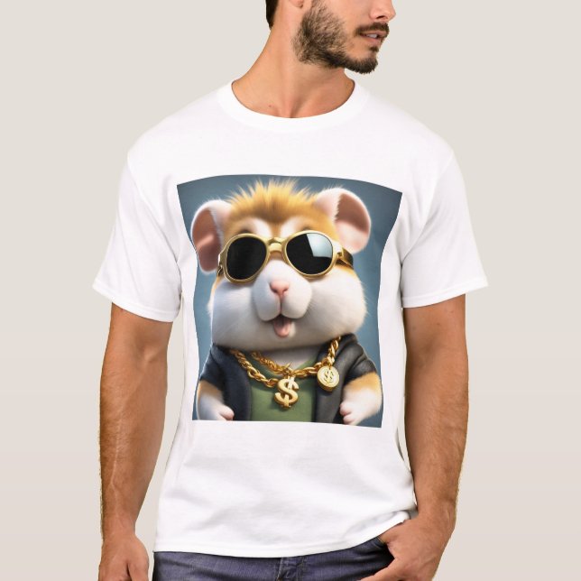 Camiseta Hamster legal, Bonito E Fluffy (Frente)