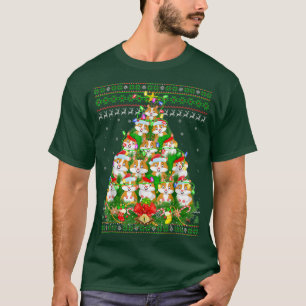 Camiseta Hamster Lover Xmas Lights Ugly Hamster Christmas T