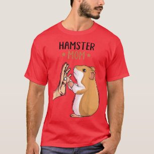 Camiseta Hamster Mãe Hammy Mulheres Meninas