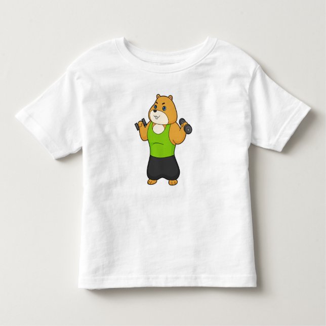 Camiseta Hamster Malhação Dumbbell (Frente)